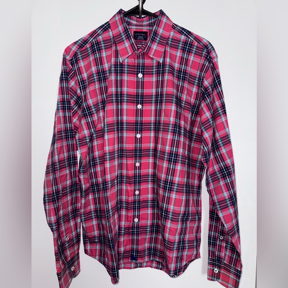 UNTUCKit Other - UNTUCKit Pink and Blue Plaid Button Down Shirt medium
